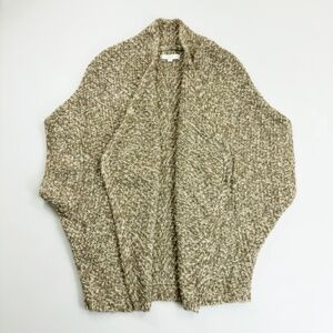 ANN TAYLOR Loft Oversized Cocoon Open Cardigan XS/S Chunky Knit Drop Shoulder